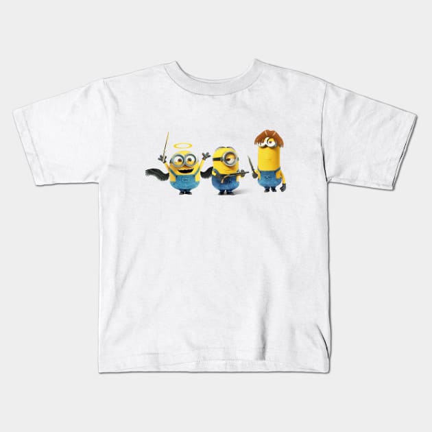Superminions Kids T-Shirt by Winchestered